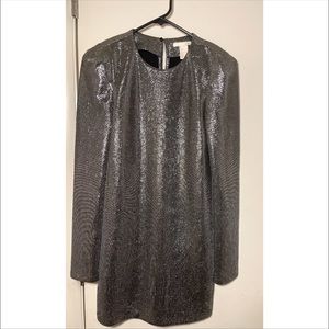 H and M metallic tunic dress